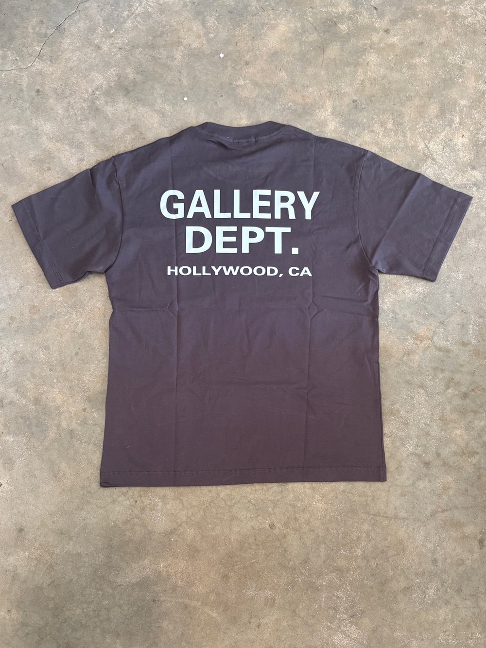 Gallery Dept Black T-Shirt with White Back Logo